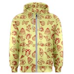 Bw Christmas Icons   Men s Zipper Hoodie