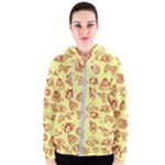 Bw Christmas Icons   Women s Zipper Hoodie