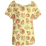 Bw Christmas Icons   Women s Oversized T-Shirt