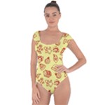Bw Christmas Icons   Short Sleeve Leotard 