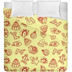 Bw Christmas Icons   Duvet Cover Double Side (King Size)