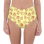 Bw Christmas Icons   Reversible High-Waist Bikini Bottoms