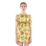 Bw Christmas Icons   Shoulder Cutout One Piece Dress