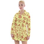 Bw Christmas Icons   Women s Long Sleeve Casual Dress