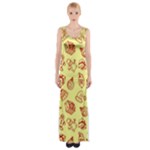 Bw Christmas Icons   Thigh Split Maxi Dress