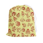Bw Christmas Icons   Drawstring Pouch (2XL)