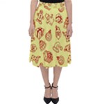 Bw Christmas Icons   Classic Midi Skirt
