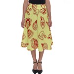 Bw Christmas Icons   Perfect Length Midi Skirt