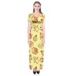 Bw Christmas Icons   Short Sleeve Maxi Dress