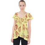 Bw Christmas Icons   Lace Front Dolly Top