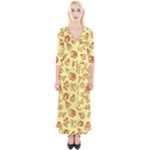 Bw Christmas Icons   Quarter Sleeve Wrap Maxi Dress
