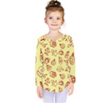 Bw Christmas Icons   Kids  Long Sleeve T-Shirt