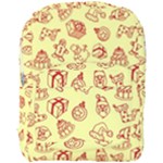 Bw Christmas Icons   Full Print Backpack
