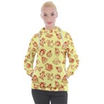 Bw Christmas Icons   Women s Hooded Pullover