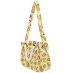 Bw Christmas Icons   Rope Handles Shoulder Strap Bag