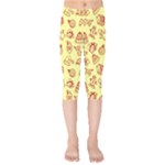 Bw Christmas Icons   Kids  Capri Leggings 