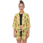 Bw Christmas Icons   Open Front Chiffon Kimono