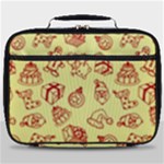 Bw Christmas Icons   Full Print Lunch Bag