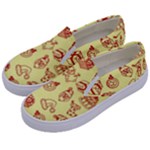 Bw Christmas Icons   Kids  Canvas Slip Ons