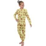 Bw Christmas Icons   Kids  Long Sleeve Set 