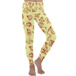 Bw Christmas Icons   Kids  Lightweight Velour Classic Yoga Leggings