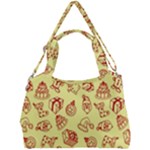 Bw Christmas Icons   Double Compartment Shoulder Bag
