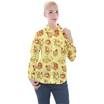 Bw Christmas Icons   Women s Long Sleeve Pocket Shirt