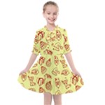 Bw Christmas Icons   Kids  All Frills Chiffon Dress