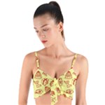 Bw Christmas Icons   Woven Tie Front Bralet