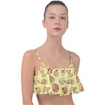 Bw Christmas Icons   Frill Bikini Top