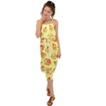 Bw Christmas Icons   Waist Tie Cover Up Chiffon Dress