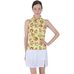 Bw Christmas Icons   Women s Sleeveless Polo T-Shirt