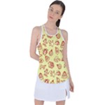 Bw Christmas Icons   Racer Back Mesh Tank Top