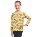 Bw Christmas Icons   Kids  Long Mesh T-Shirt