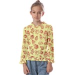 Bw Christmas Icons   Kids  Frill Detail T-Shirt