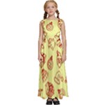 Bw Christmas Icons   Kids  Satin Sleeveless Maxi Dress