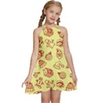 Bw Christmas Icons   Kids  Halter Collar Waist Tie Chiffon Dress
