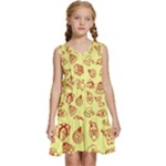 Bw Christmas Icons   Kids  Sleeveless Tiered Mini Dress