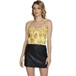 Bw Christmas Icons   Flowy Camisole Tie Up Top