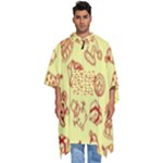 Bw Christmas Icons   Men s Hooded Rain Ponchos