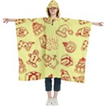 Bw Christmas Icons   Women s Hooded Rain Ponchos