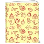 Bw Christmas Icons   8  x 10  Hardcover Notebook
