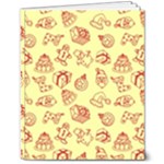 Bw Christmas Icons   8  x 10  Softcover Notebook