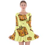 I Wish You All The Gifts Long Sleeve Skater Dress