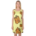 I Wish You All The Gifts Sleeveless Satin Nightdress