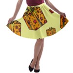 I Wish You All The Gifts A-line Skater Skirt