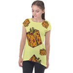 I Wish You All The Gifts Cap Sleeve High Low Top