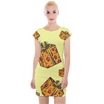 I Wish You All The Gifts Cap Sleeve Bodycon Dress