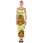 I Wish You All The Gifts Fitted Maxi Dress