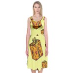 I Wish You All The Gifts Midi Sleeveless Dress